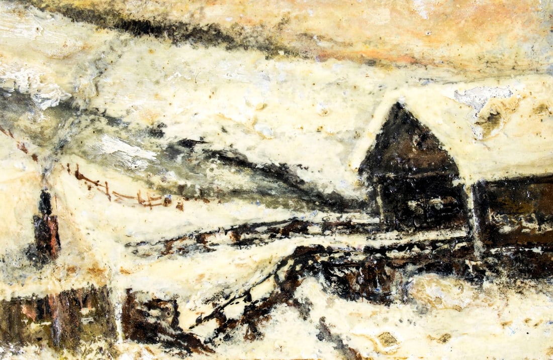 Vintage mid 20C American oil painting - 5