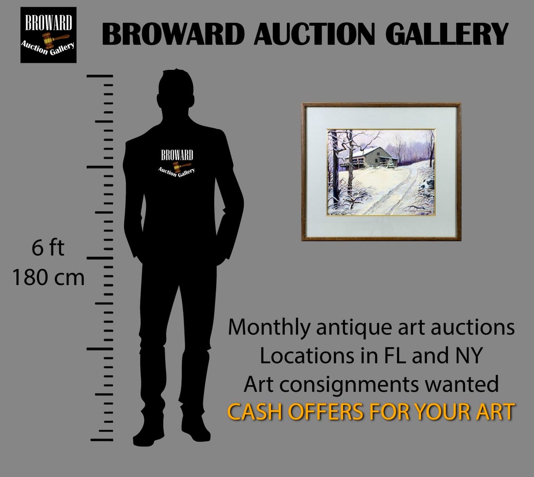 Jack Coggins (NY,PA,UK,1911-2006) pastel painting - 2