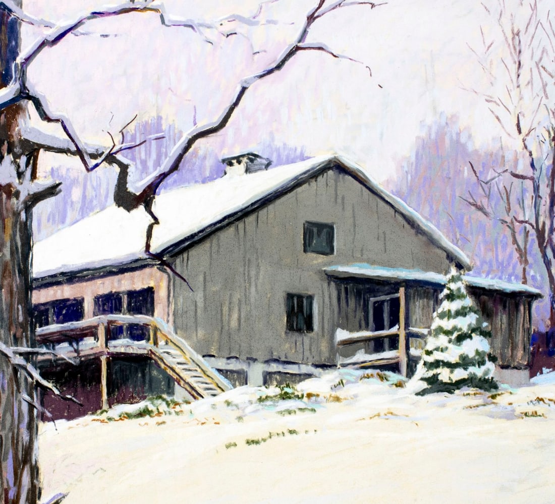 Jack Coggins (NY,PA,UK,1911-2006) pastel painting - 8