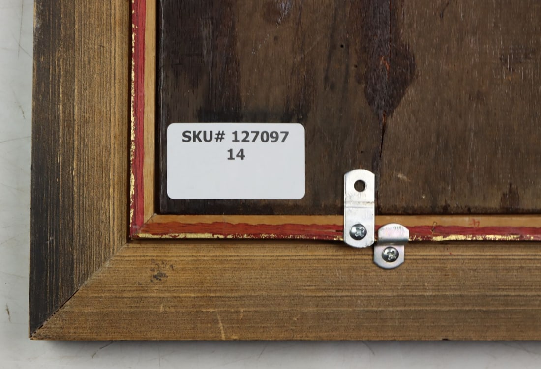 Antique 19C American oil painting signed - 11