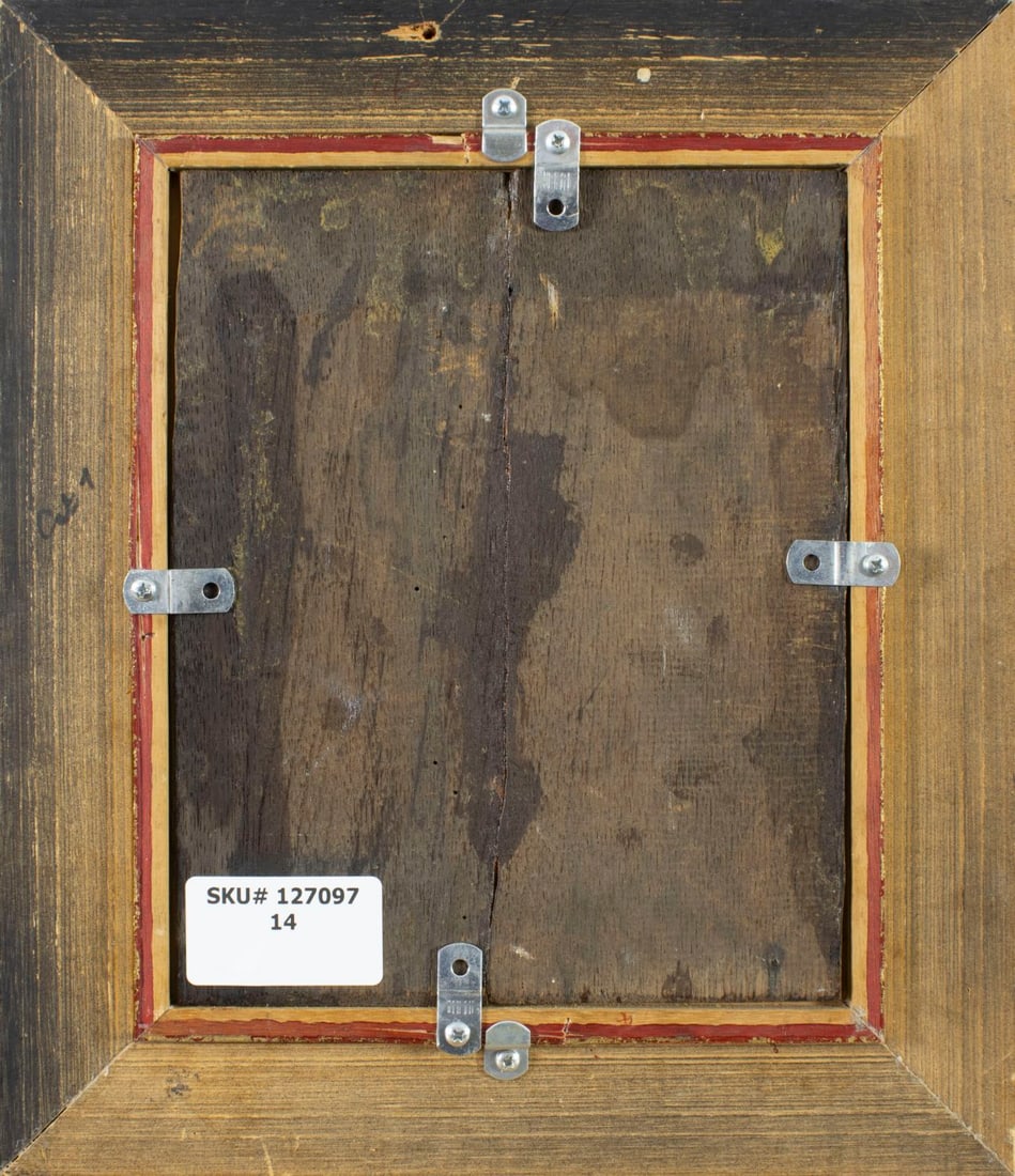 Antique 19C American oil painting signed - 9