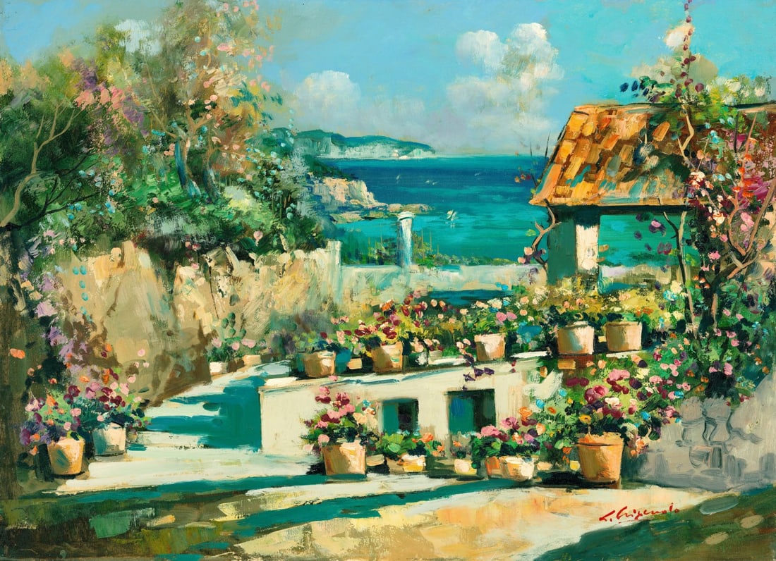 L Criscuolo (Italy,20C) oil painting (1 of 11)