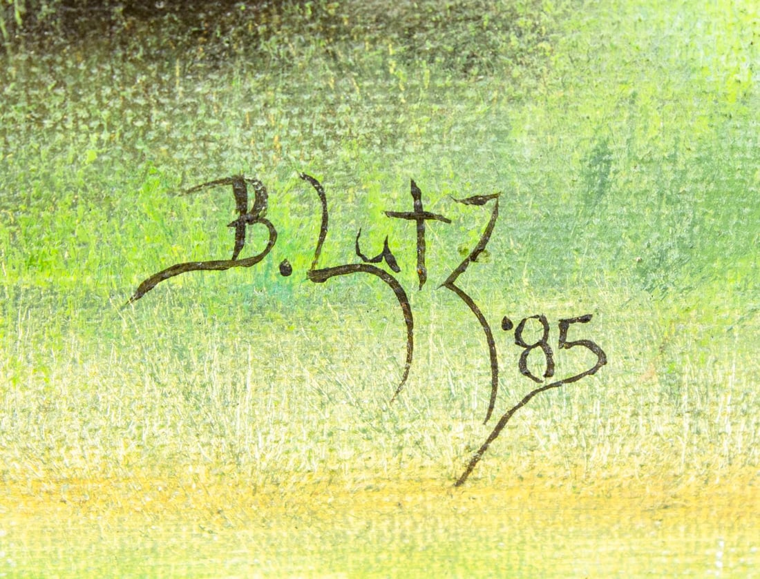 B Lutz (US,20C) oil painting - 3