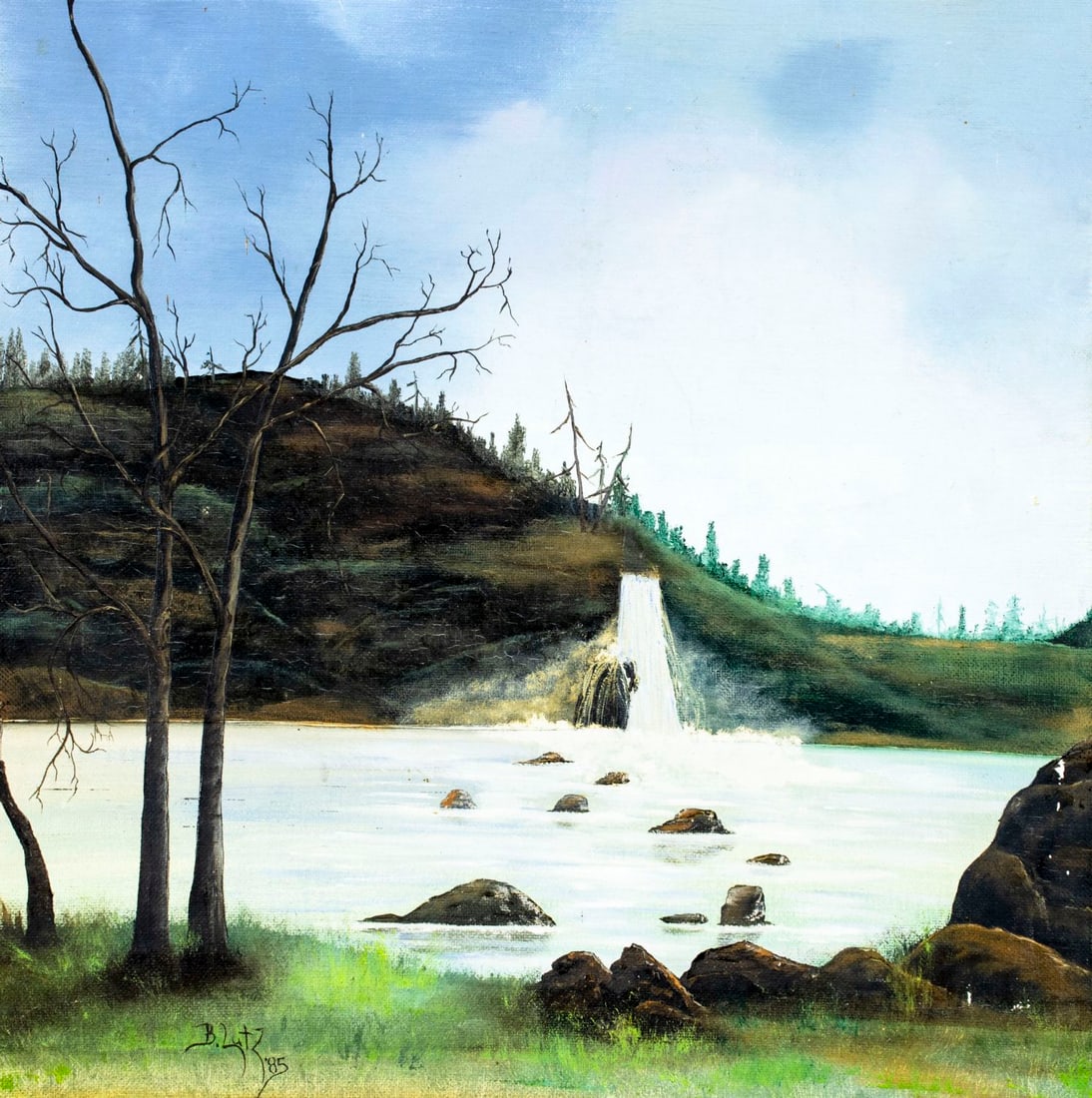 B Lutz (US,20C) oil painting - 4