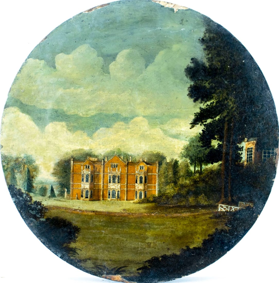 Antique 19C European oil painting (1 of 11)