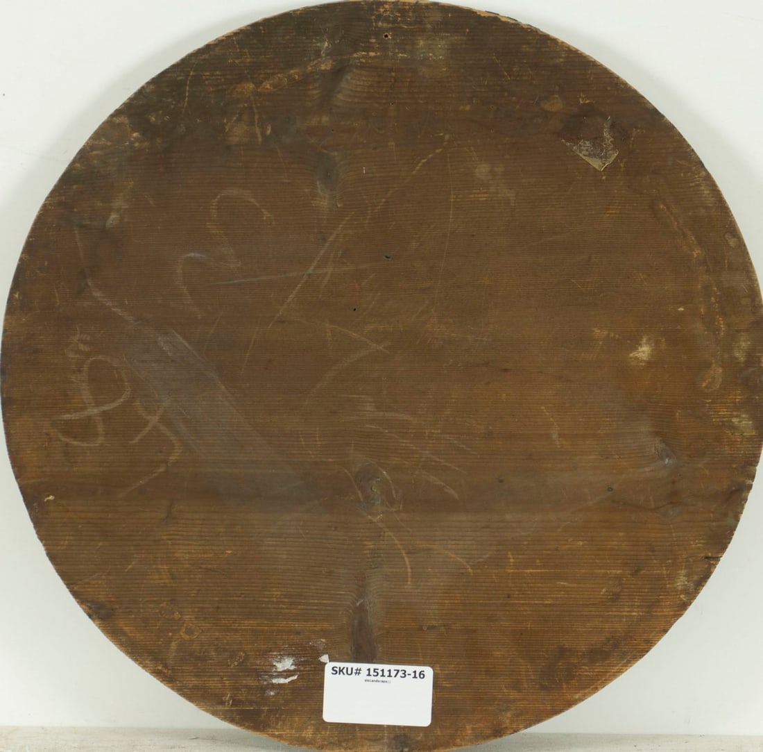 Antique 19C European oil painting - 8