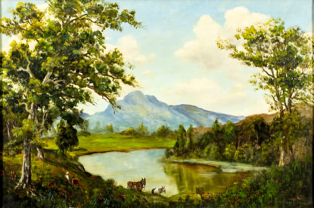 Frederick Alexander Duncan (NY,AR,1881-1948) oil painting (1 of 13)