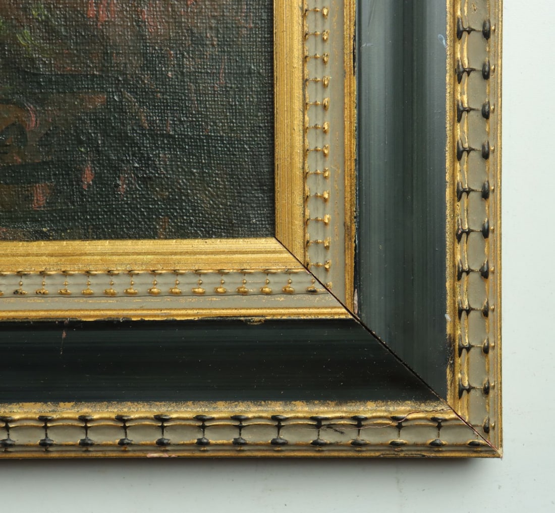 Vintage mid 20C American oil painting signed - 10