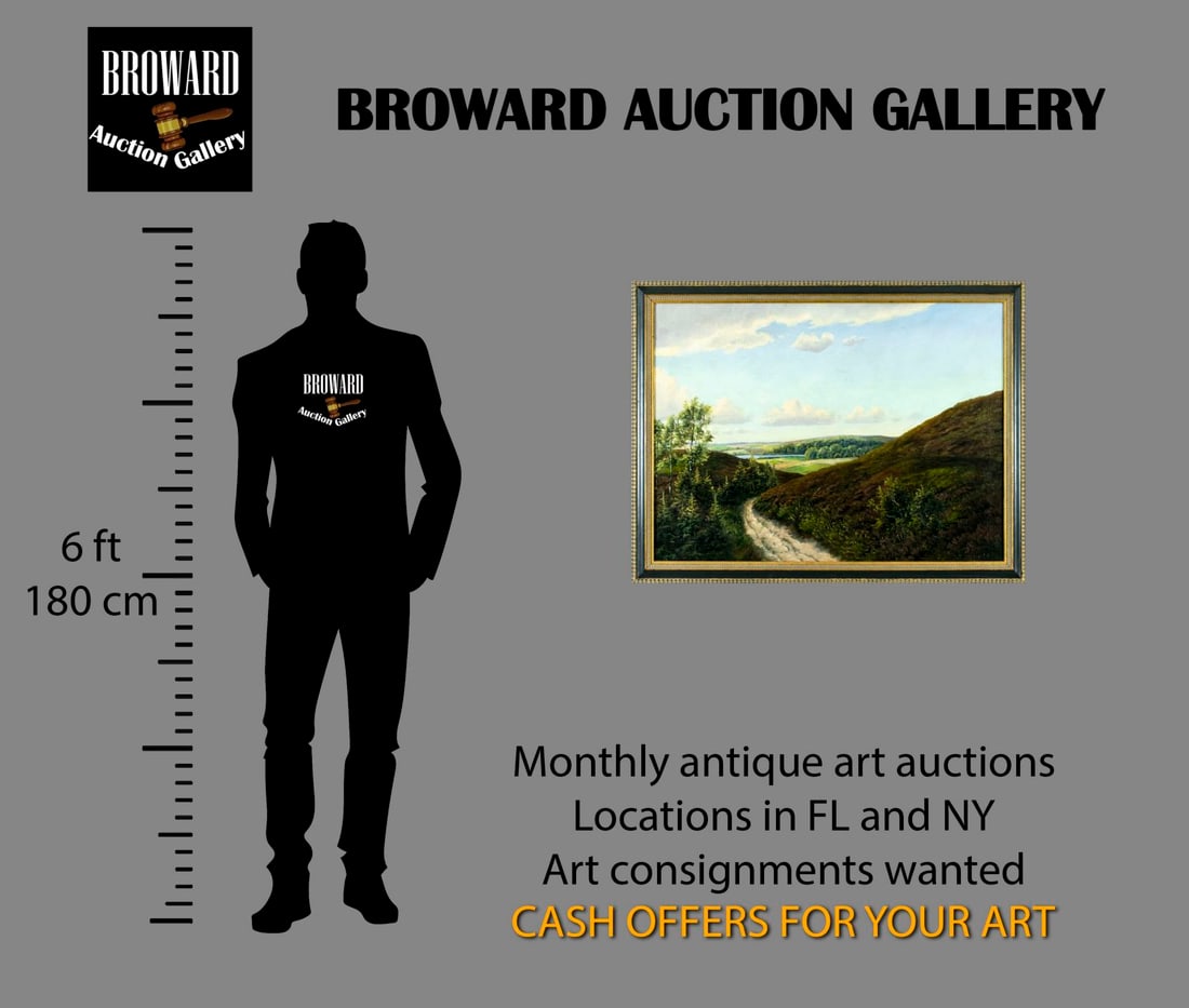 Vintage mid 20C American oil painting signed - 2