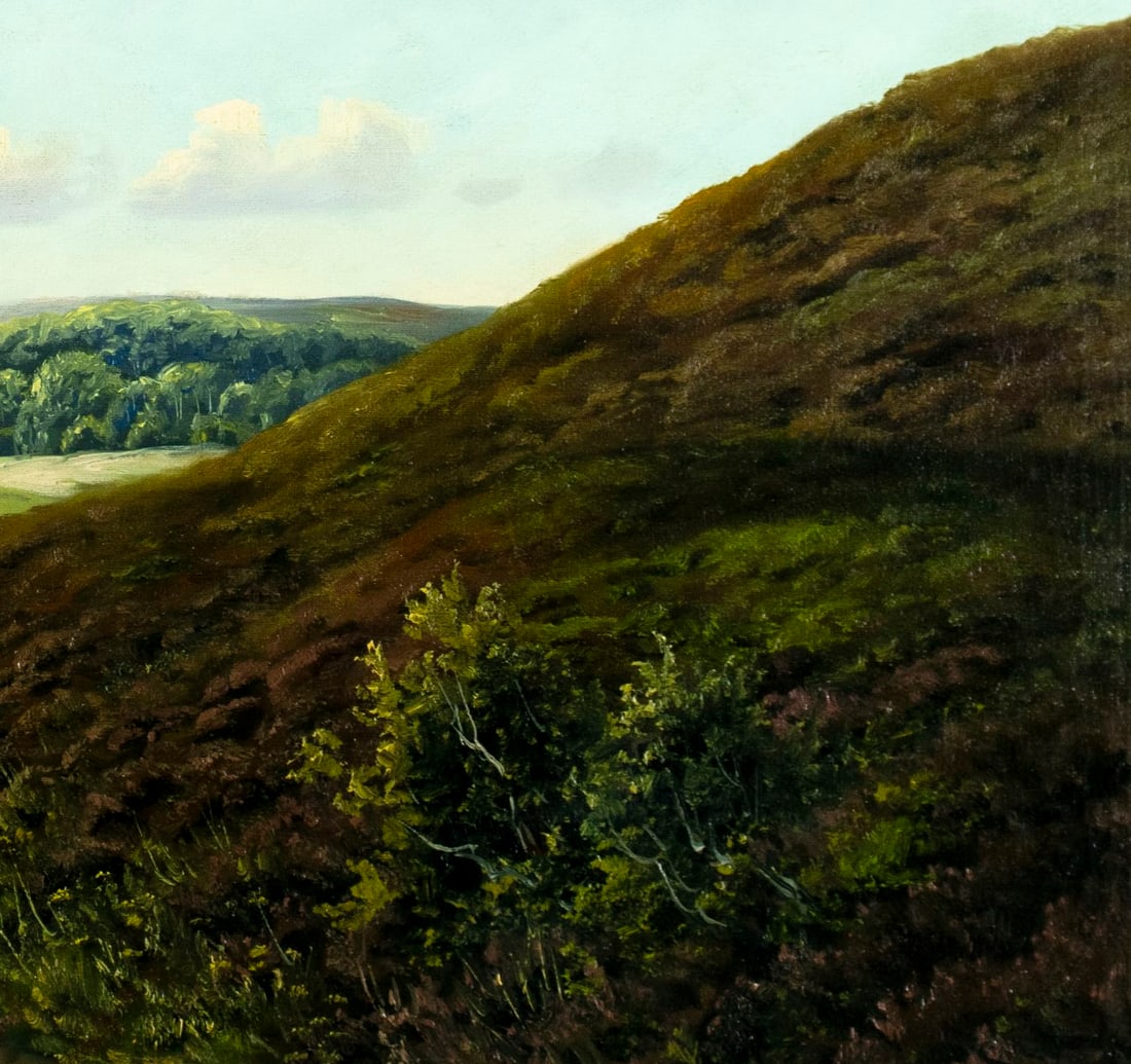 Vintage mid 20C American oil painting signed - 7