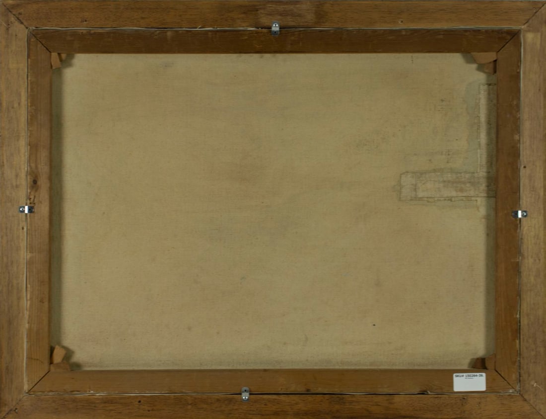 Vintage mid 20C American oil painting signed - 9