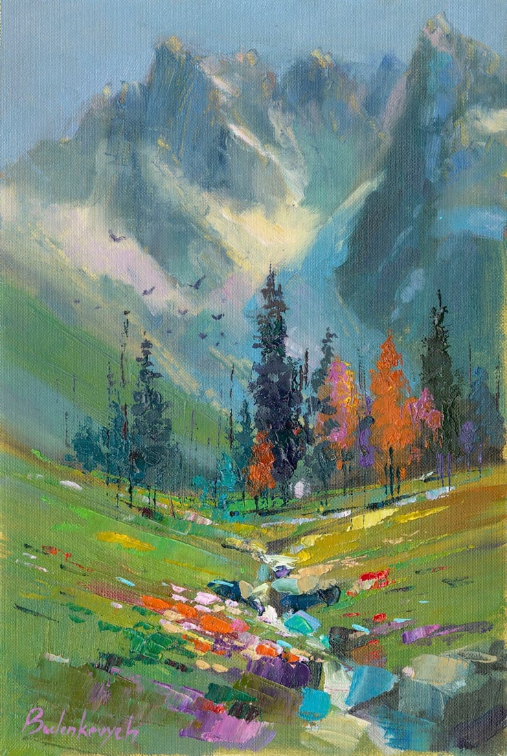 Volodymyr Budenkevych (Ukraine,20/21C) oil painting (1 of 12)