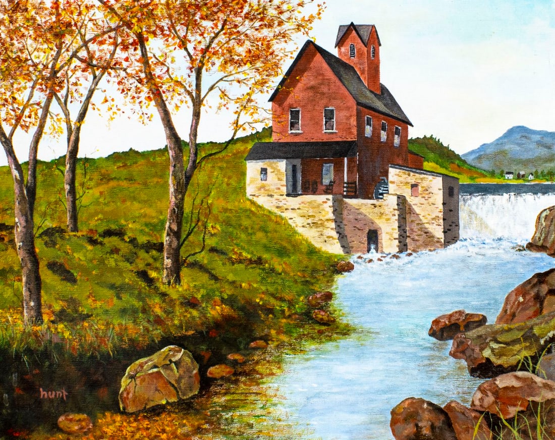 Walter Leslie Hunt (PA,20C) oil painting (1 of 12)