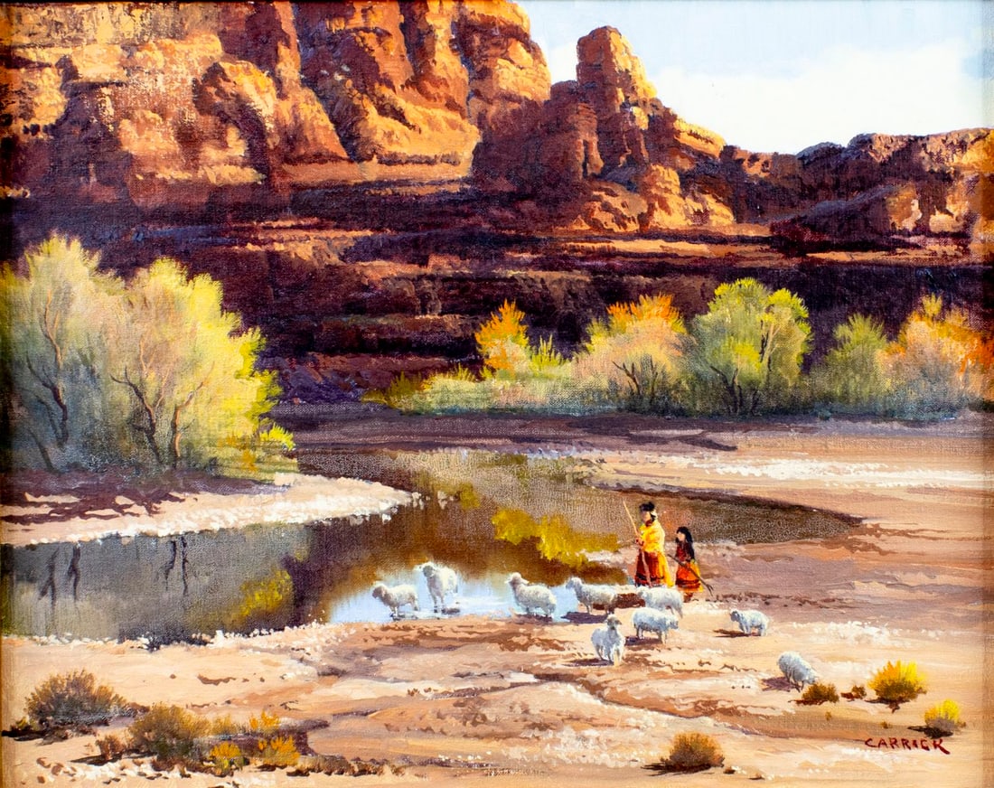 Beverly Carrick (CA,1930-?) oil painting (1 of 13)