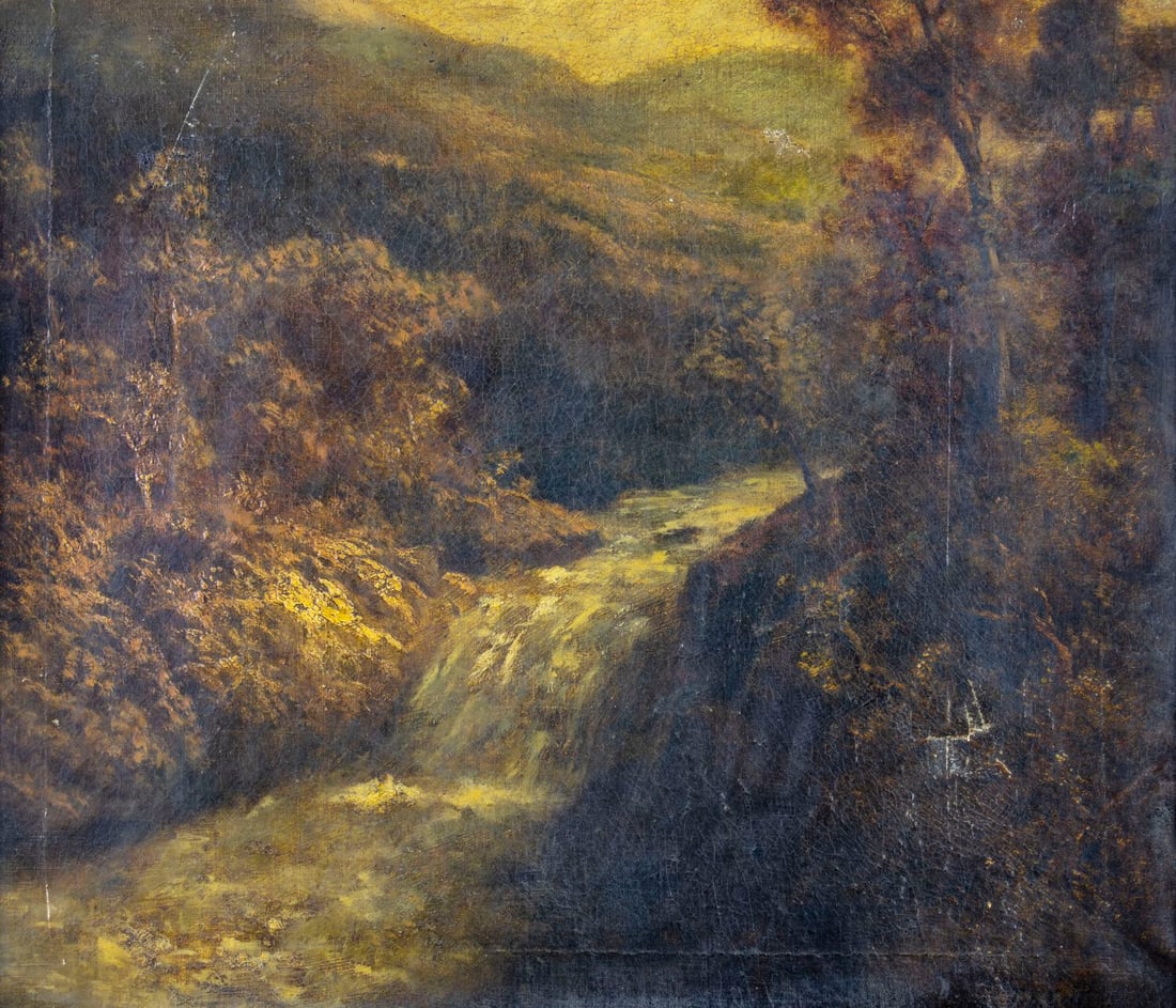 Thomas Griffin (PA,NY,MD,1858-1918) oil painting antique - 5