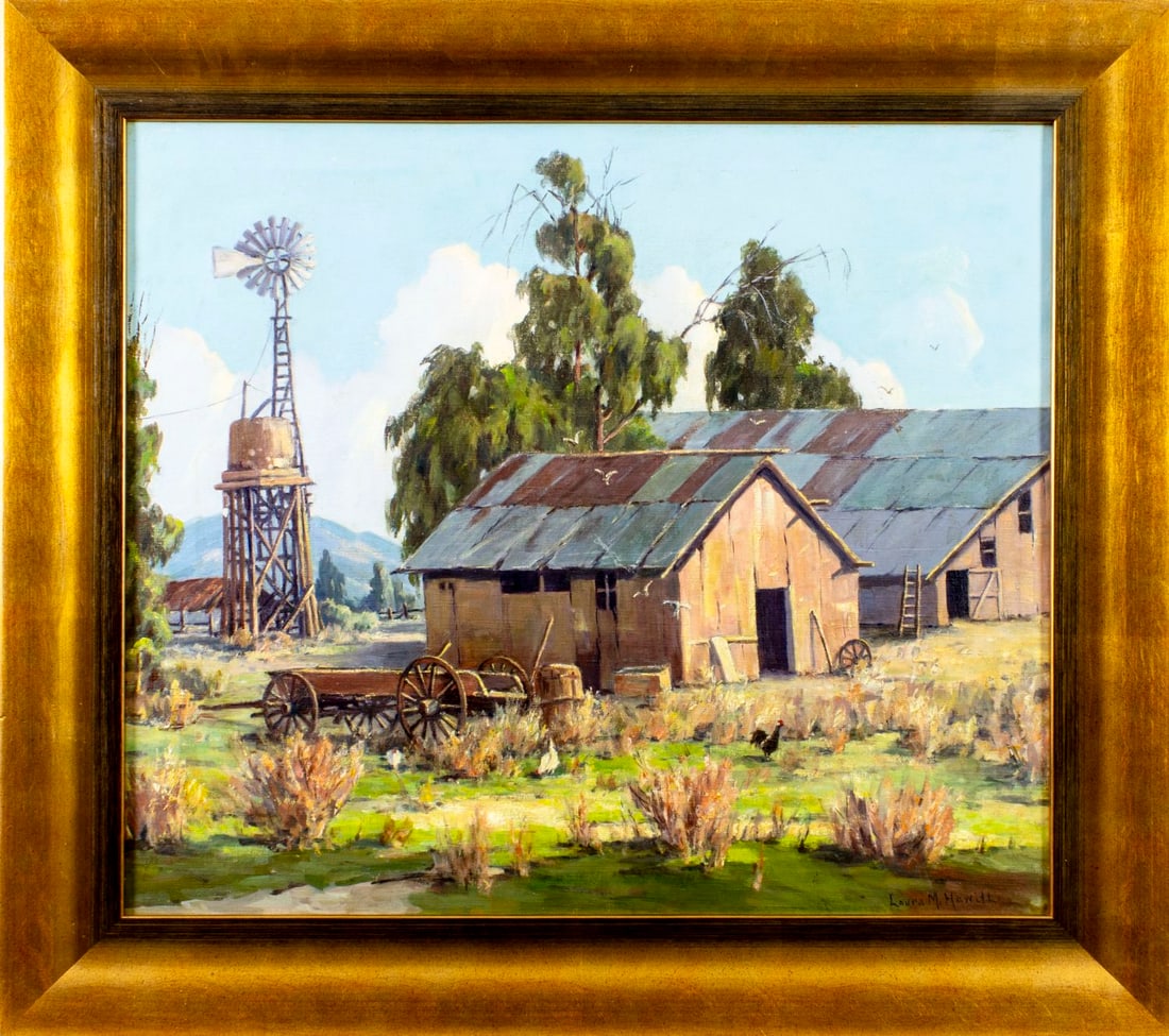 Laura Hewitt (UK,CA,1897-1978) oil painting - 3