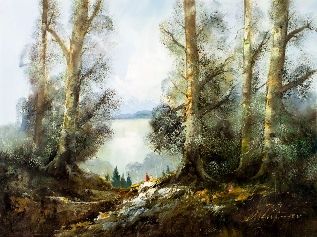 Menzinger (German,1940-?) oil painting (1 of 13)