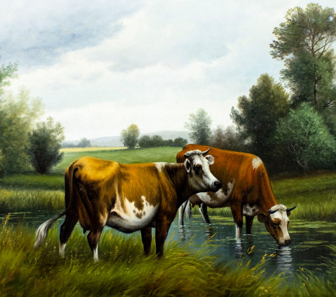 Henry Share (NY,CA,1853-1905) oil painting antique - 5