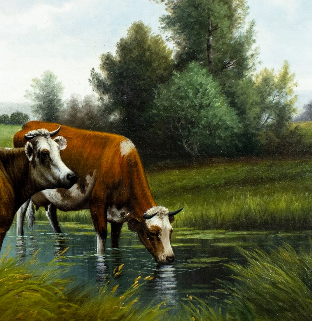 Henry Share (NY,CA,1853-1905) oil painting antique - 7