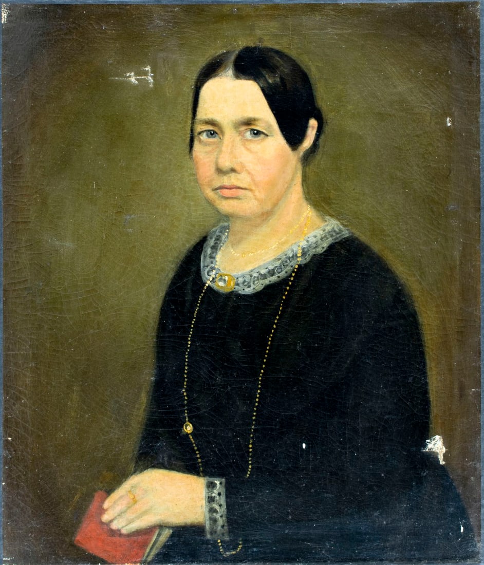 Antique 19C American oil painting - 3