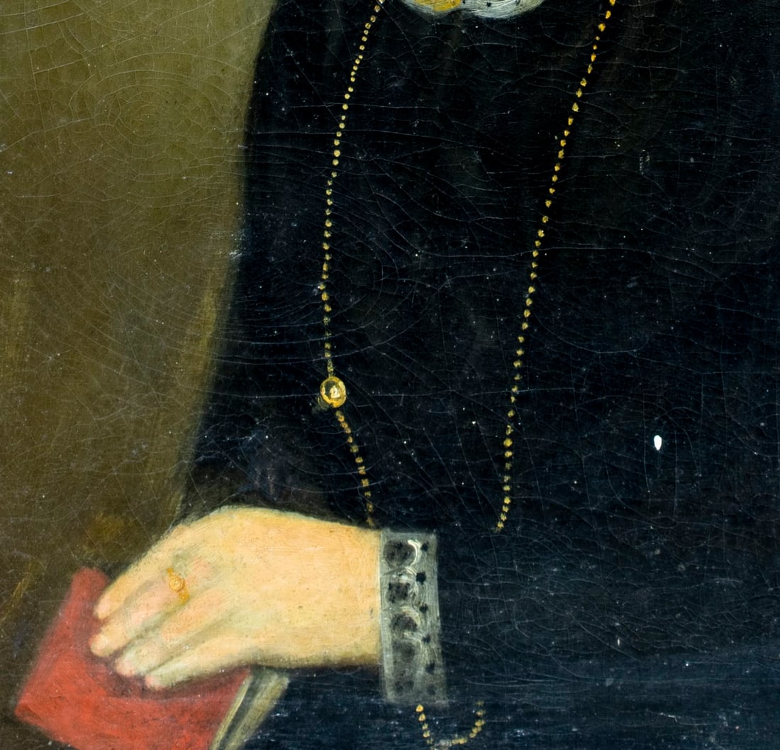 Antique 19C American oil painting - 6