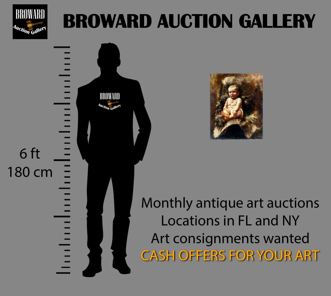 Antique 19C European oil painting - 2