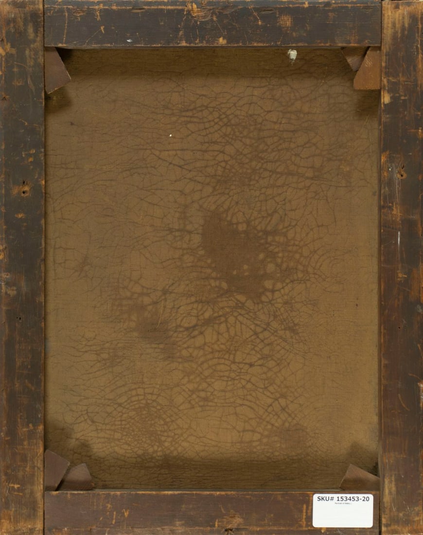 Antique 19C European oil painting - 8