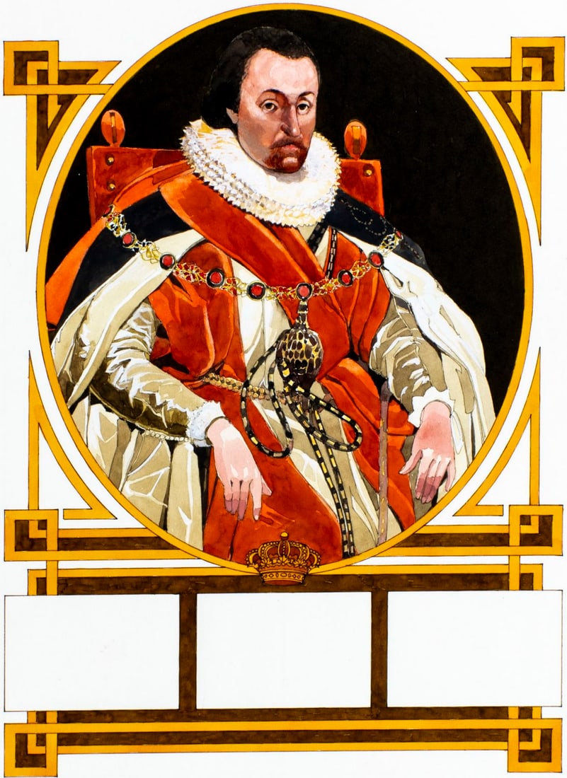 Dick Simms (US,1932-?) watercolor painting (1 of 13)