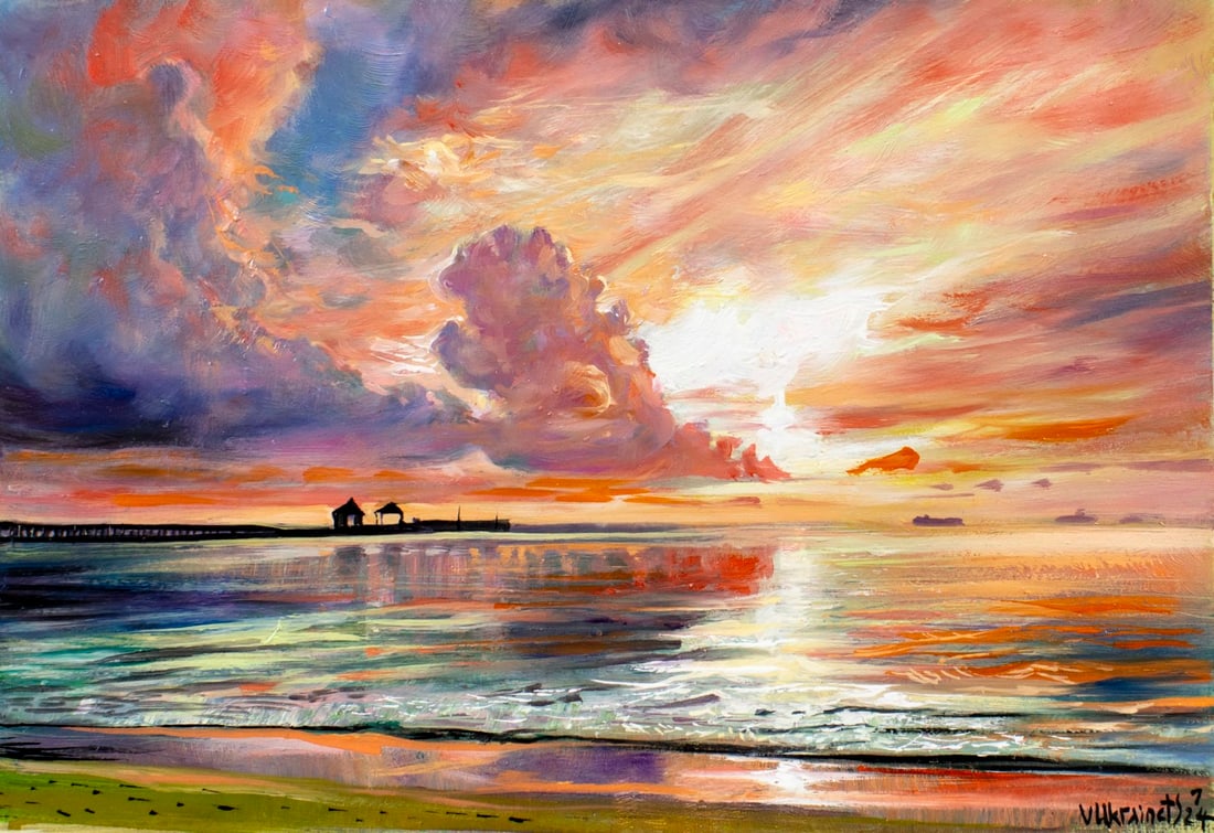 Valentin Ukrainets (Ukraine,b 1965) oil painting (1 of 13)