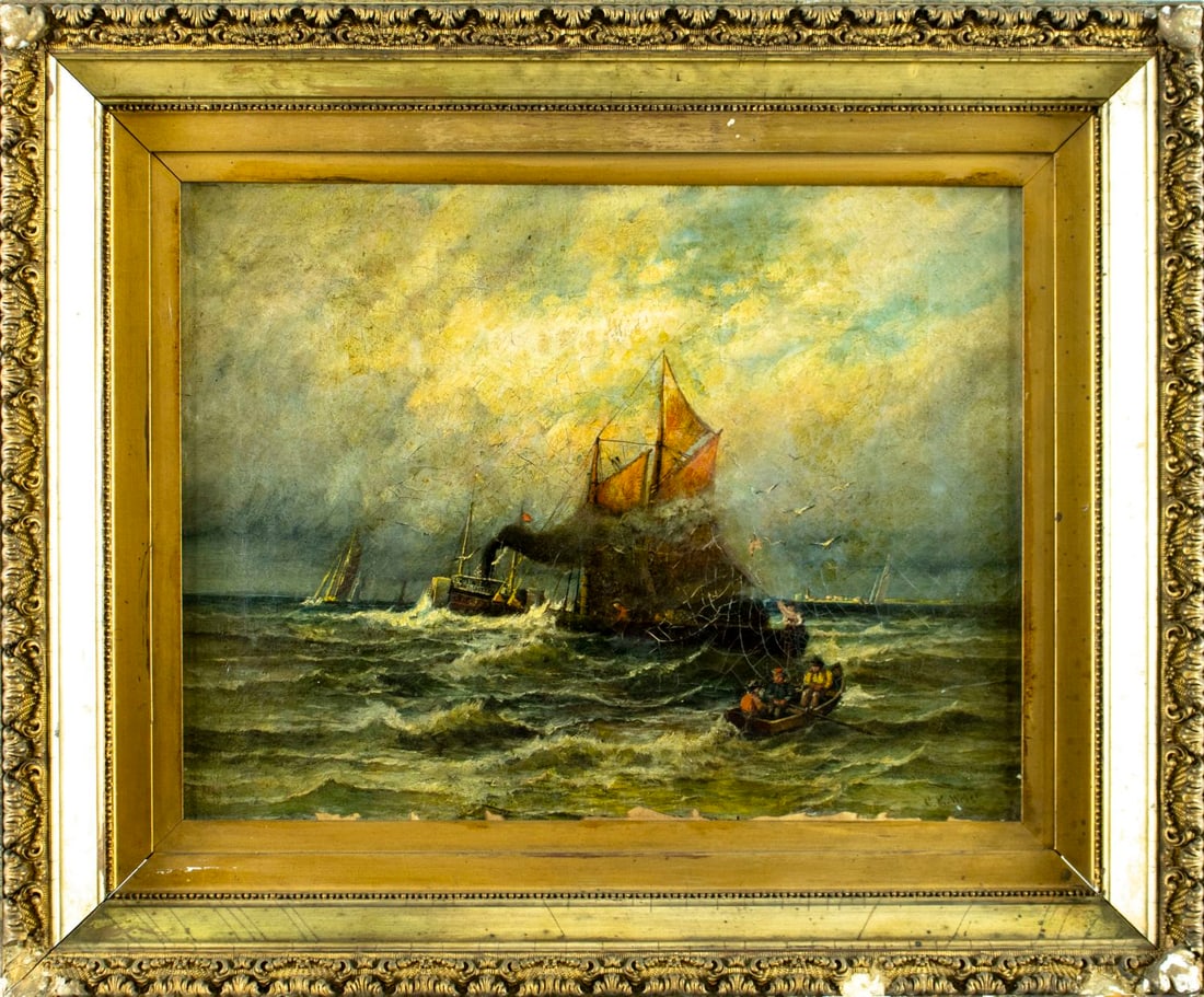 Carl Philipp Weber (PA,German,1849-1922) oil painting antique - 3