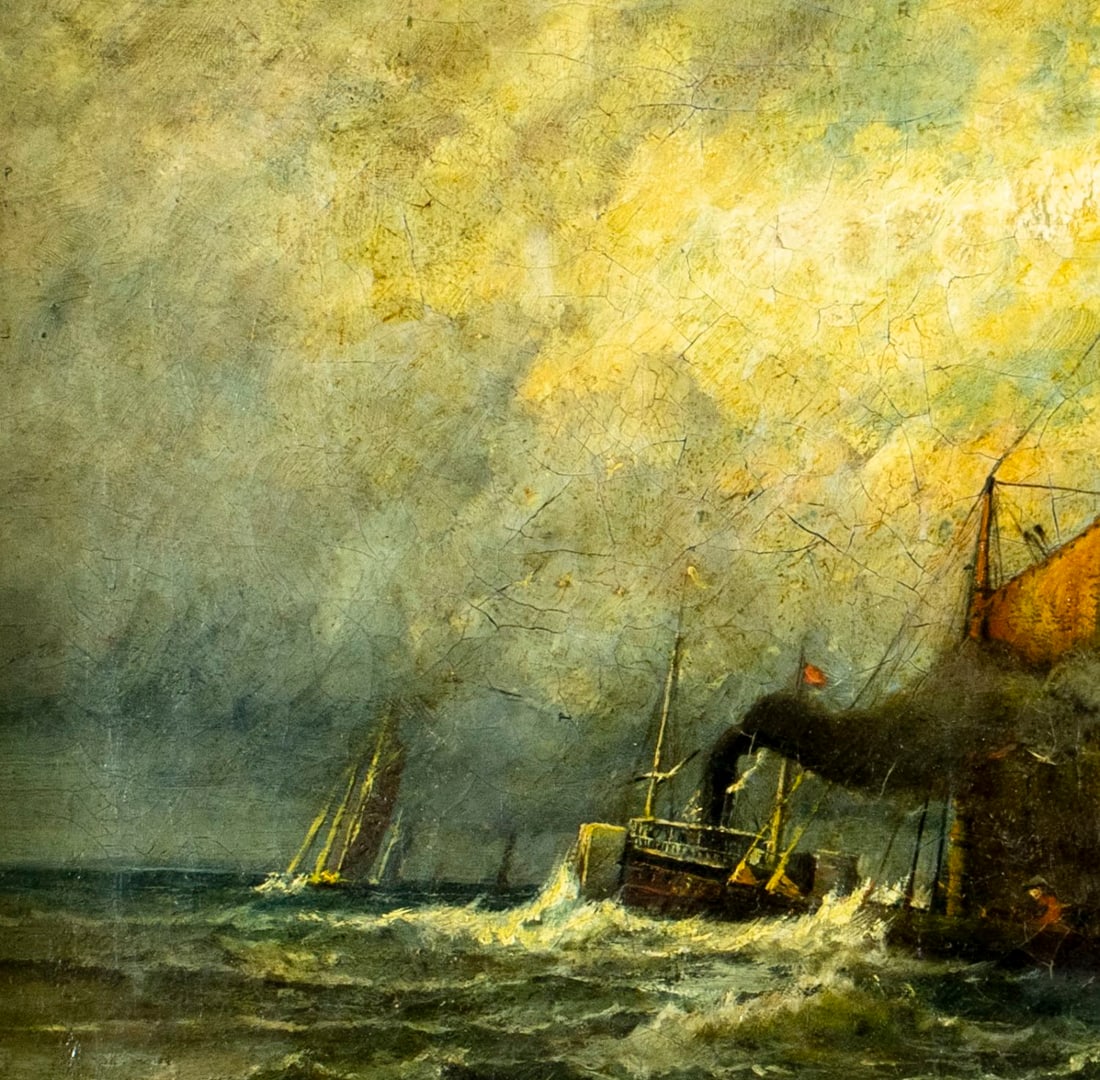 Carl Philipp Weber (PA,German,1849-1922) oil painting antique - 6