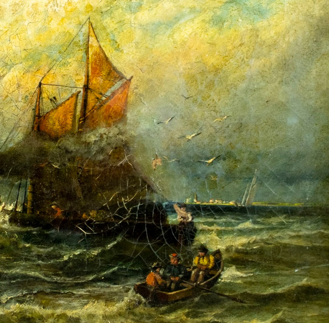 Carl Philipp Weber (PA,German,1849-1922) oil painting antique - 7