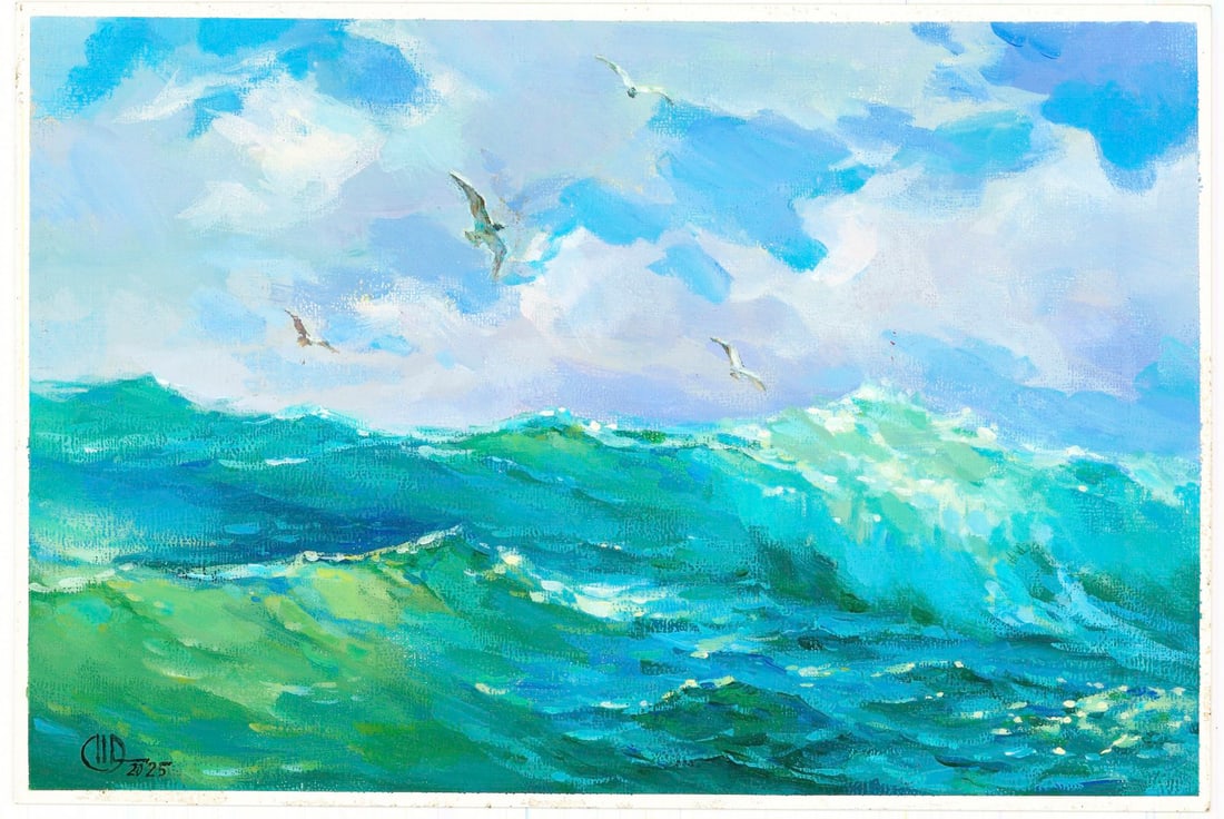 Olena Horbenko (Ukraine,20/21C) acrylic painting - 3