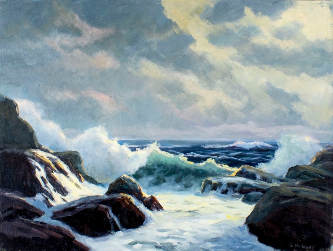 George Holloway (NJ,20C) oil painting (1 of 11)