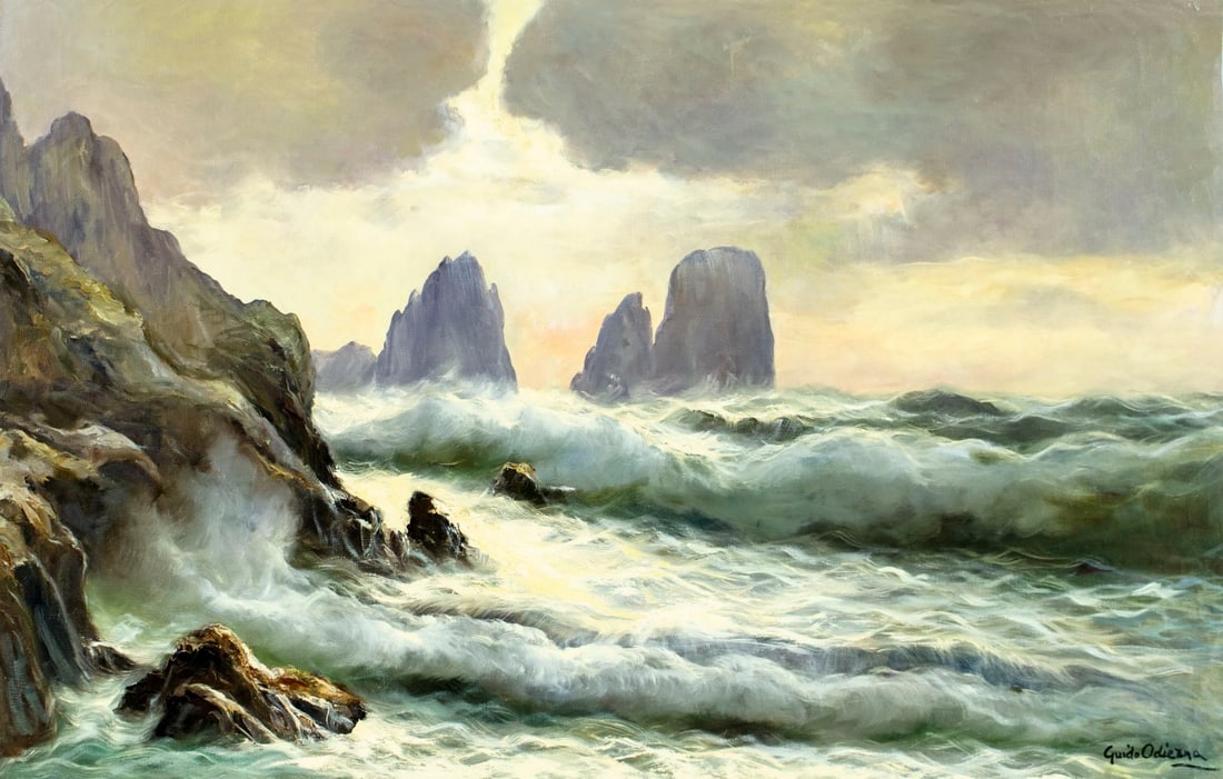 Guido Odierna (Italy,1913-1991) oil painting (1 of 14)