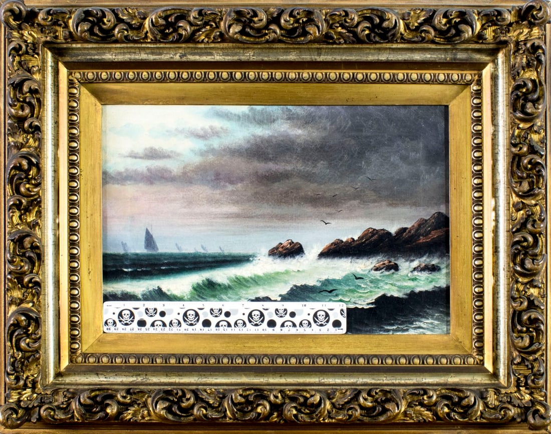 Antique early 20C American oil painting - 2