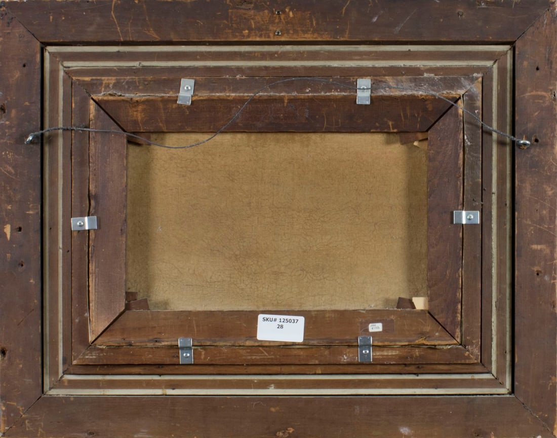 Antique early 20C American oil painting - 9