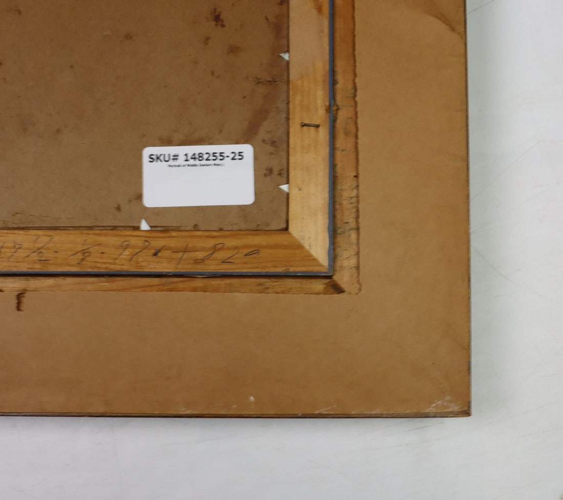 Antique 19C European oil painting signed - 11