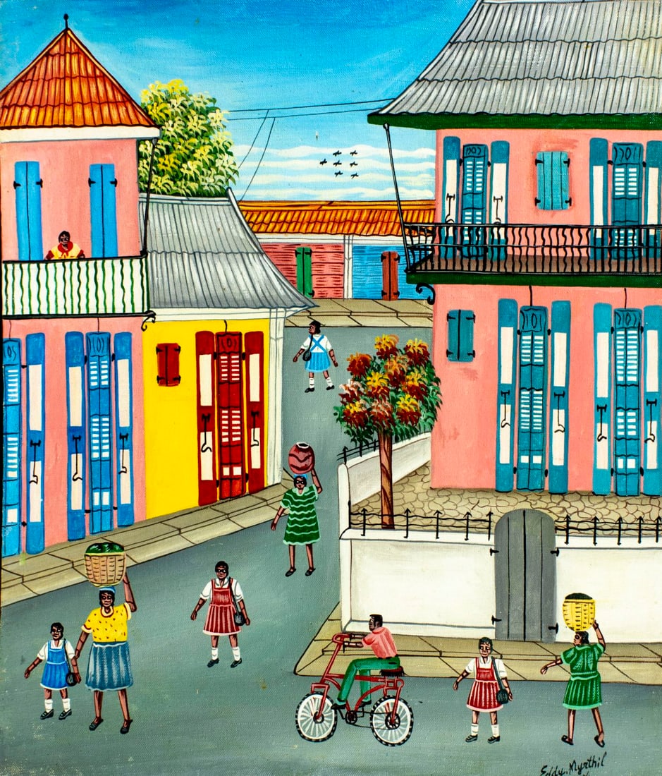 Eddy Myrthil (Haiti,b 1946) oil painting - 3