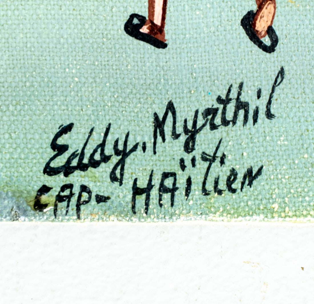 Eddy Myrthil (Haiti,b 1946) oil painting - 4