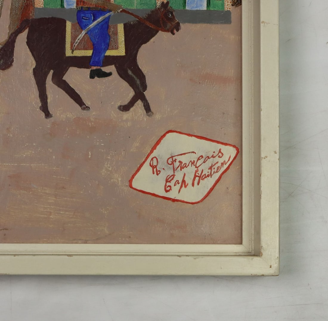 R Francois (Haiti,20C) oil painting - 10