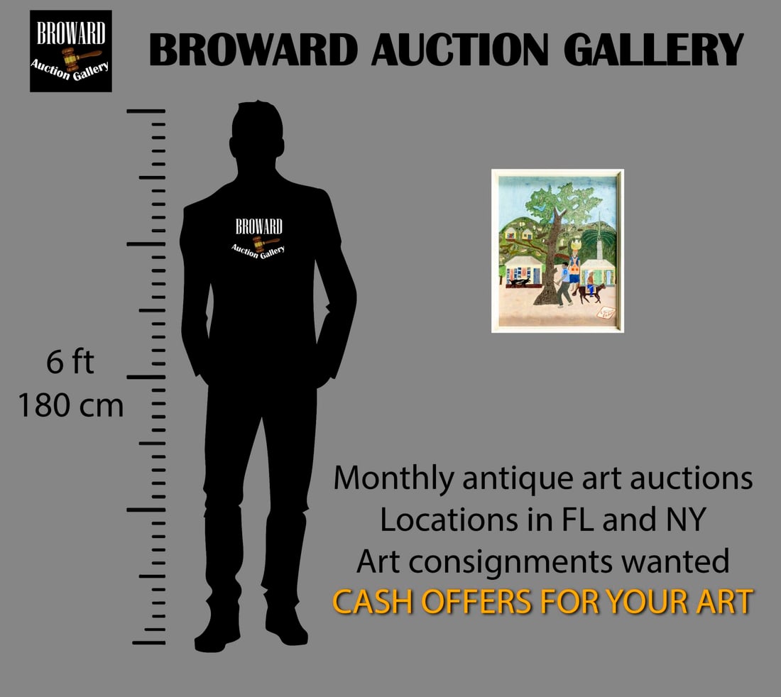 R Francois (Haiti,20C) oil painting - 2