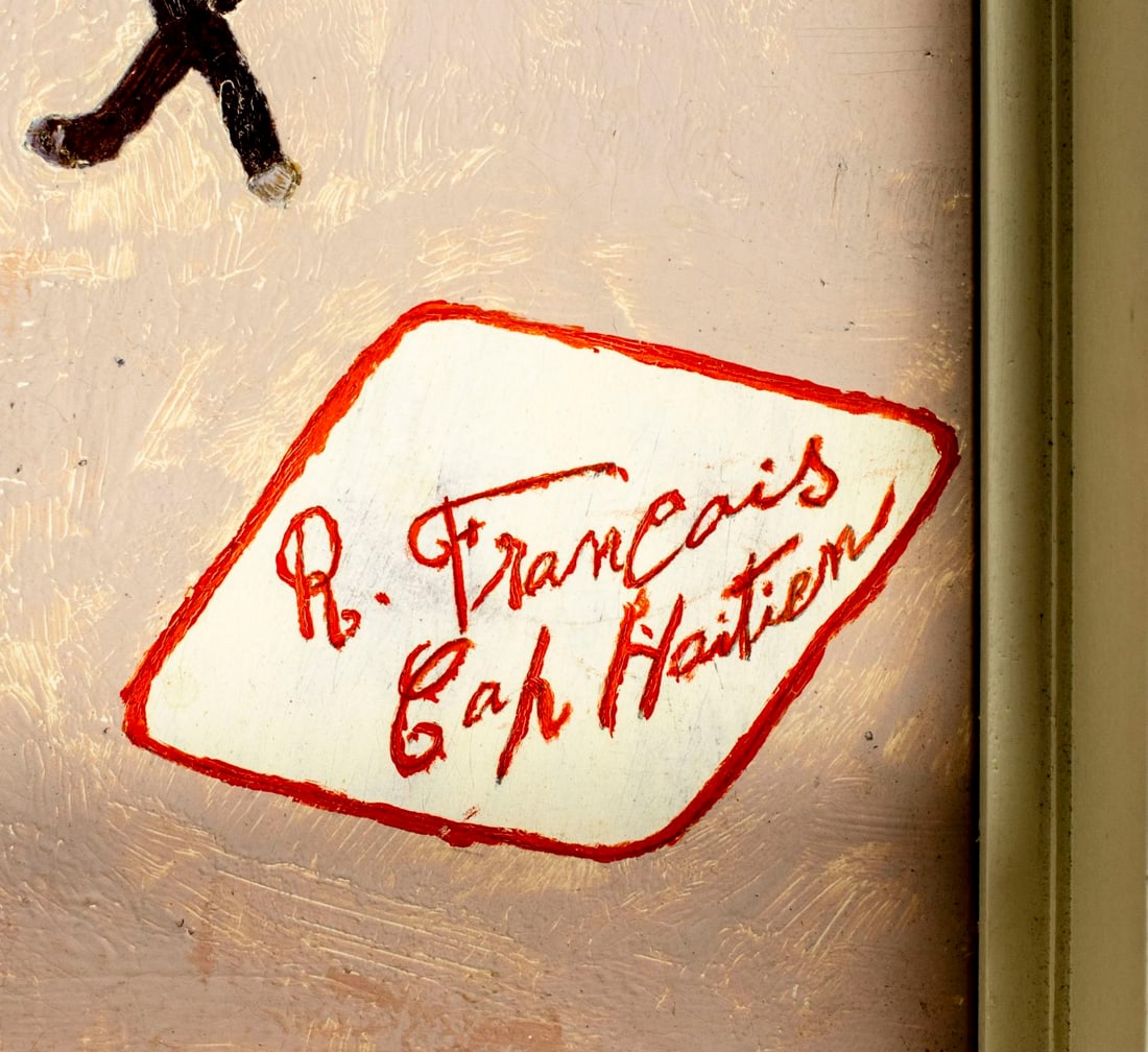 R Francois (Haiti,20C) oil painting - 4