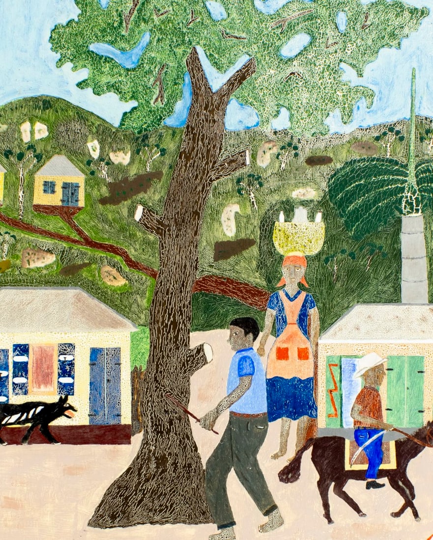 R Francois (Haiti,20C) oil painting - 5