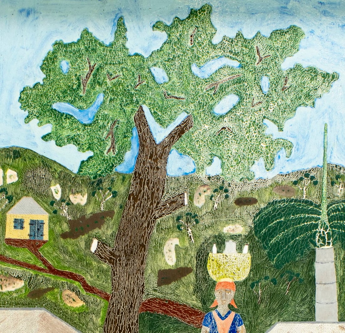 R Francois (Haiti,20C) oil painting - 6