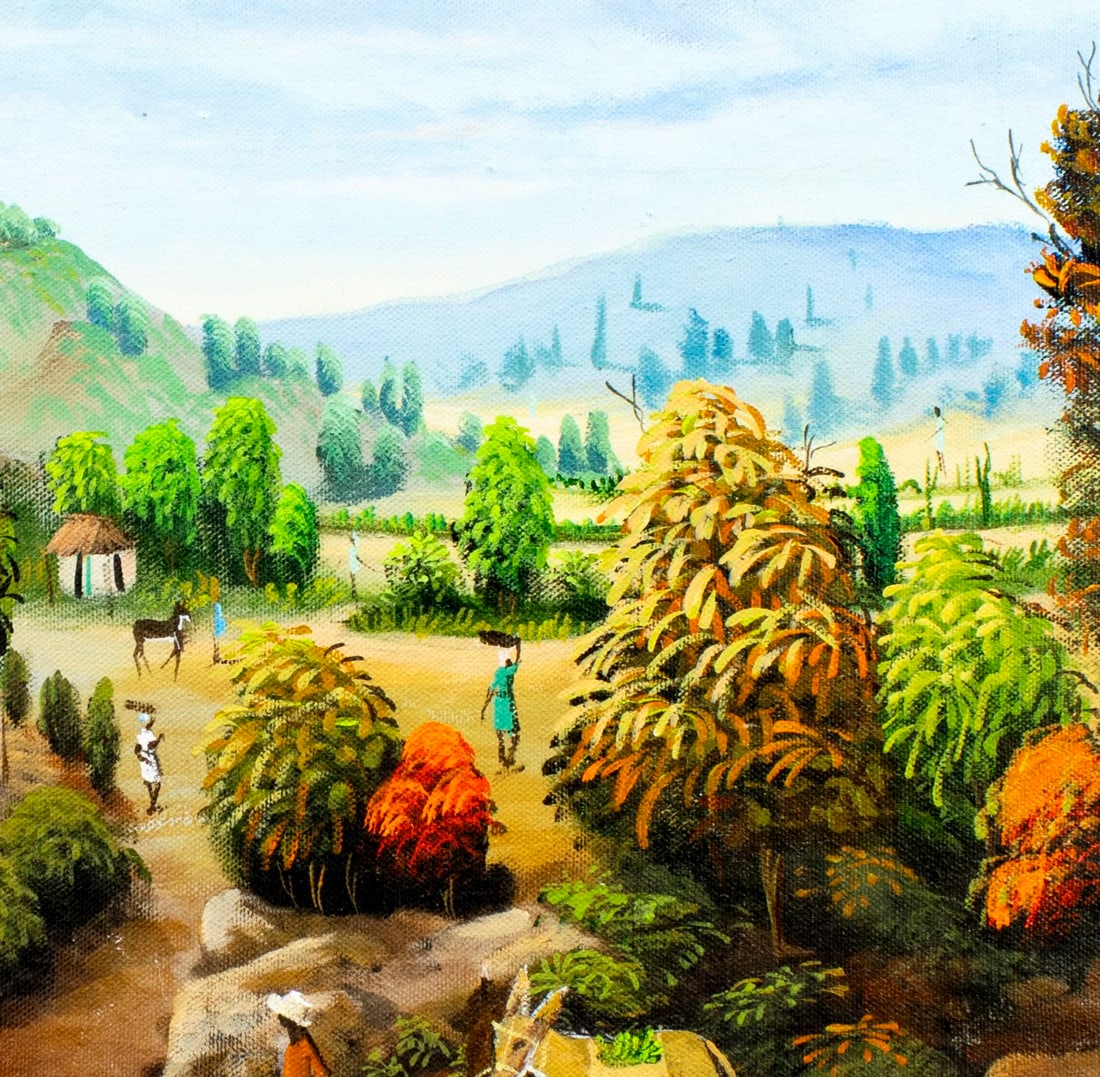 Raymond Joseph (Haiti,b 1964) oil painting - 7