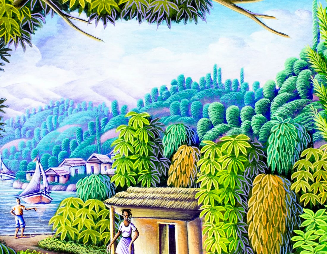 Pierre Baselais (Haiti,20C) oil painting - 5