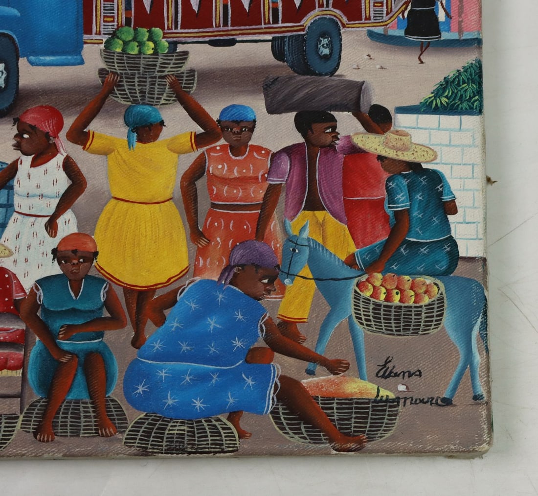 Evans Lumarc (Haiti,b 1965) oil painting - 10