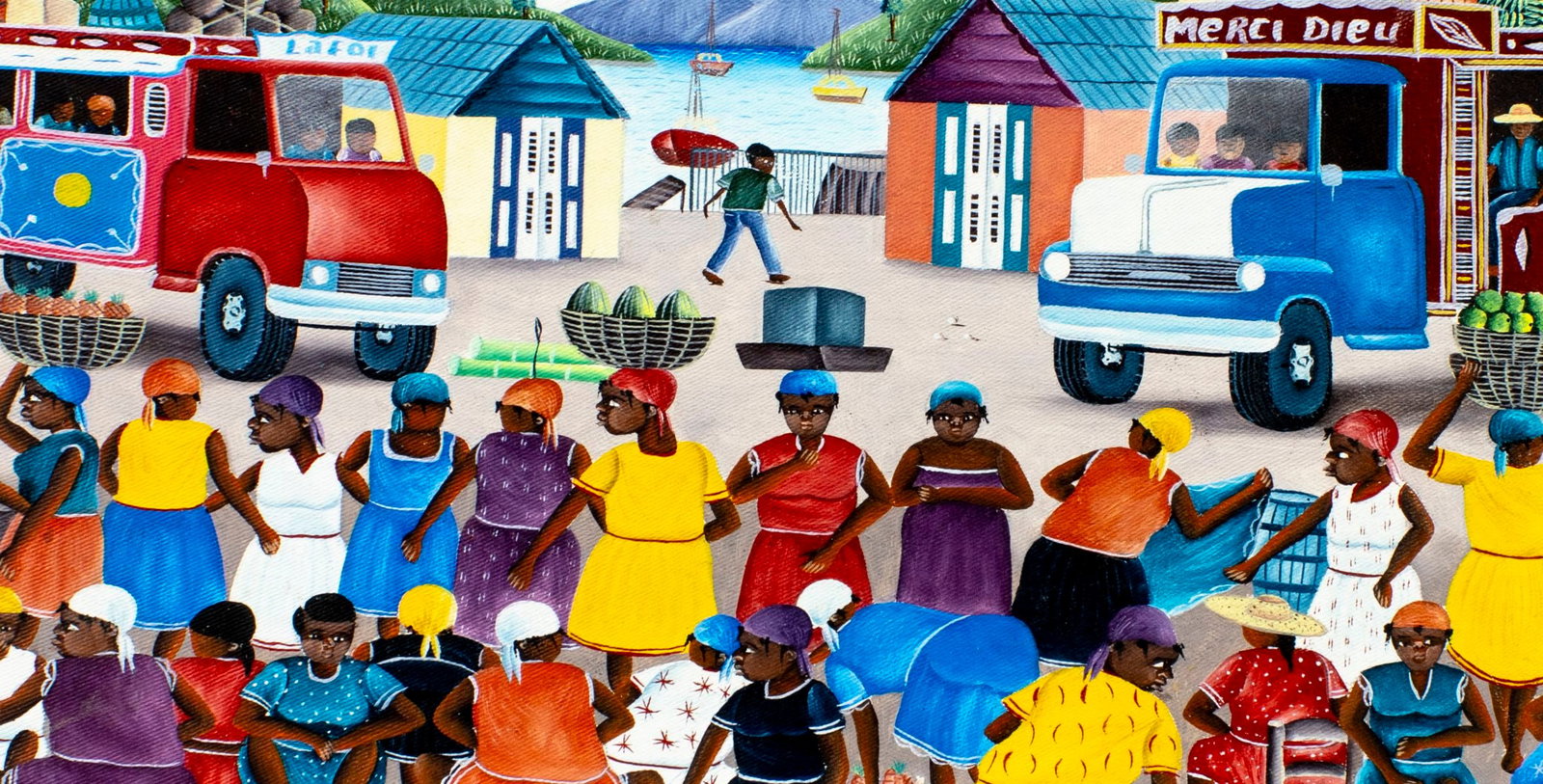 Evans Lumarc (Haiti,b 1965) oil painting - 5