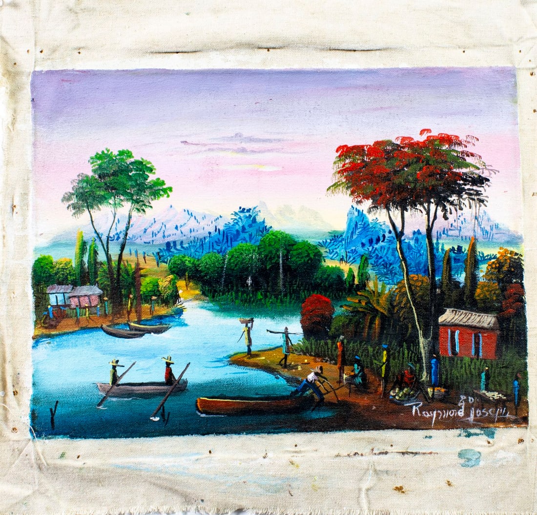 Raymond Joseph (Haiti,b 1964) oil painting - 3